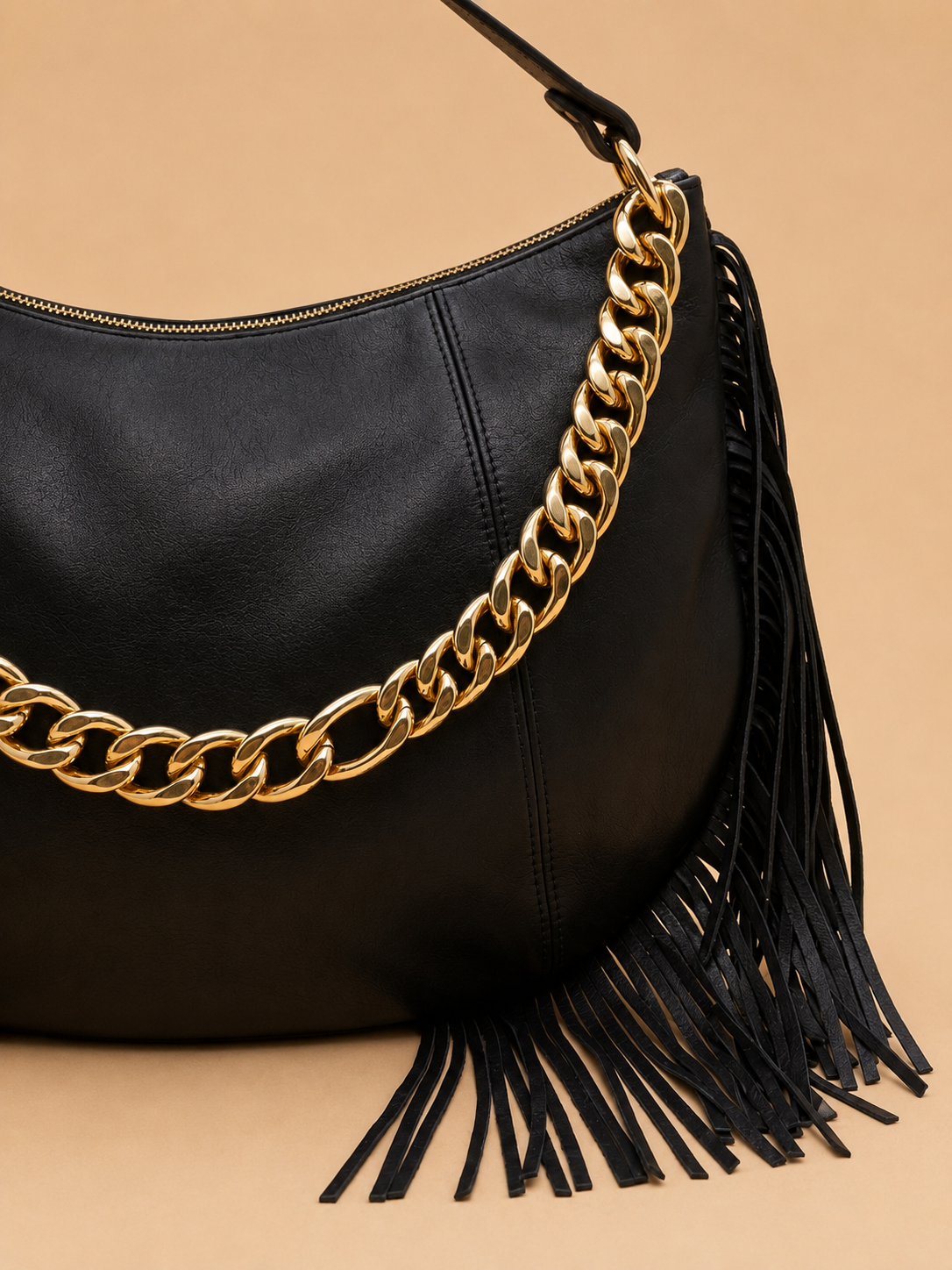 Kate Small – Borsa in pelle con frange