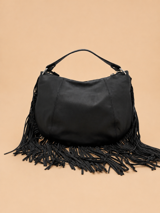 Kate Small – Borsa in pelle con frange